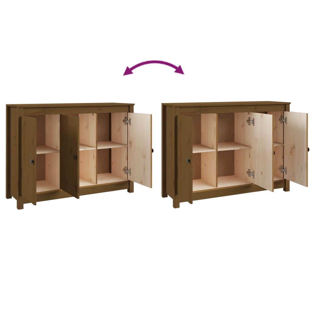Skjenk Honningbrun 100x35x74 cm heltre furu