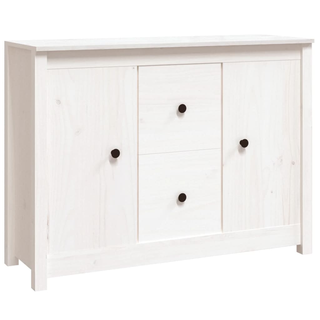 Skjenk Hvit 100x35x74 cm heltre furu
