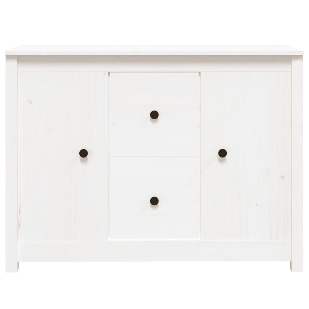 Skjenk Hvit 100x35x74 cm heltre furu