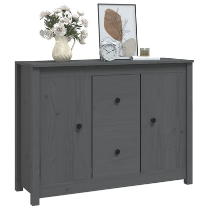 Skjenk Grå 100x35x74 cm heltre furu