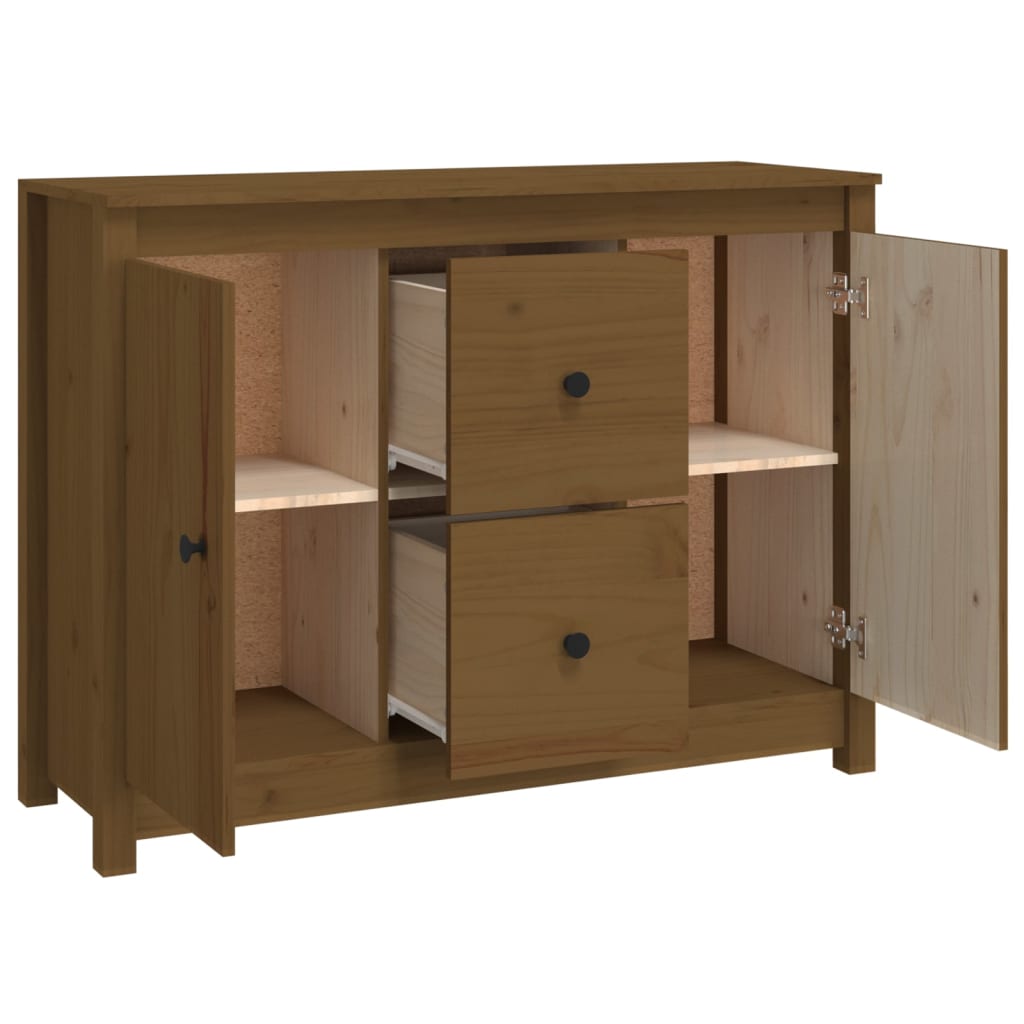 Skjenk Honningbrun 100x35x74 cm heltre furu