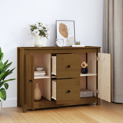 Skjenk Honningbrun 100x35x74 cm heltre furu