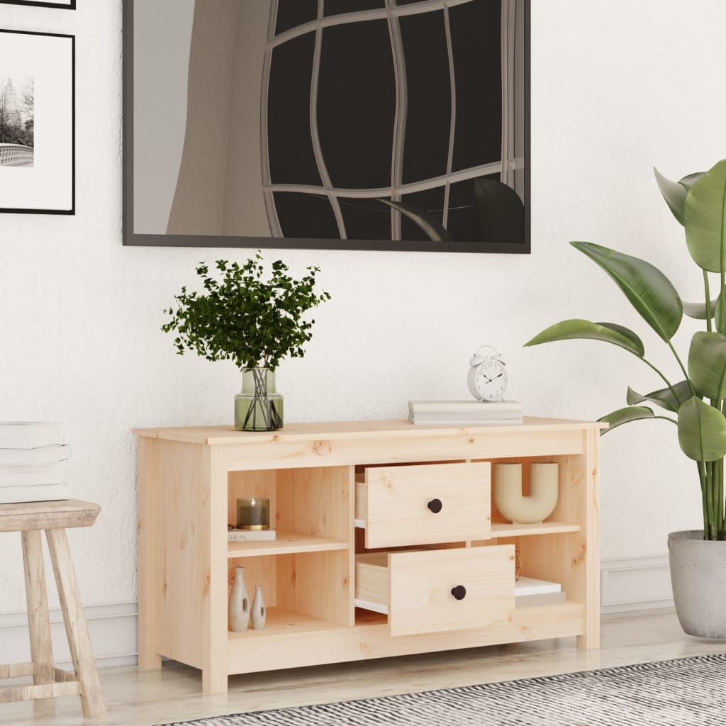 TV-Møbel Tre TV-benk heltre furu 103x36,5x52 cm