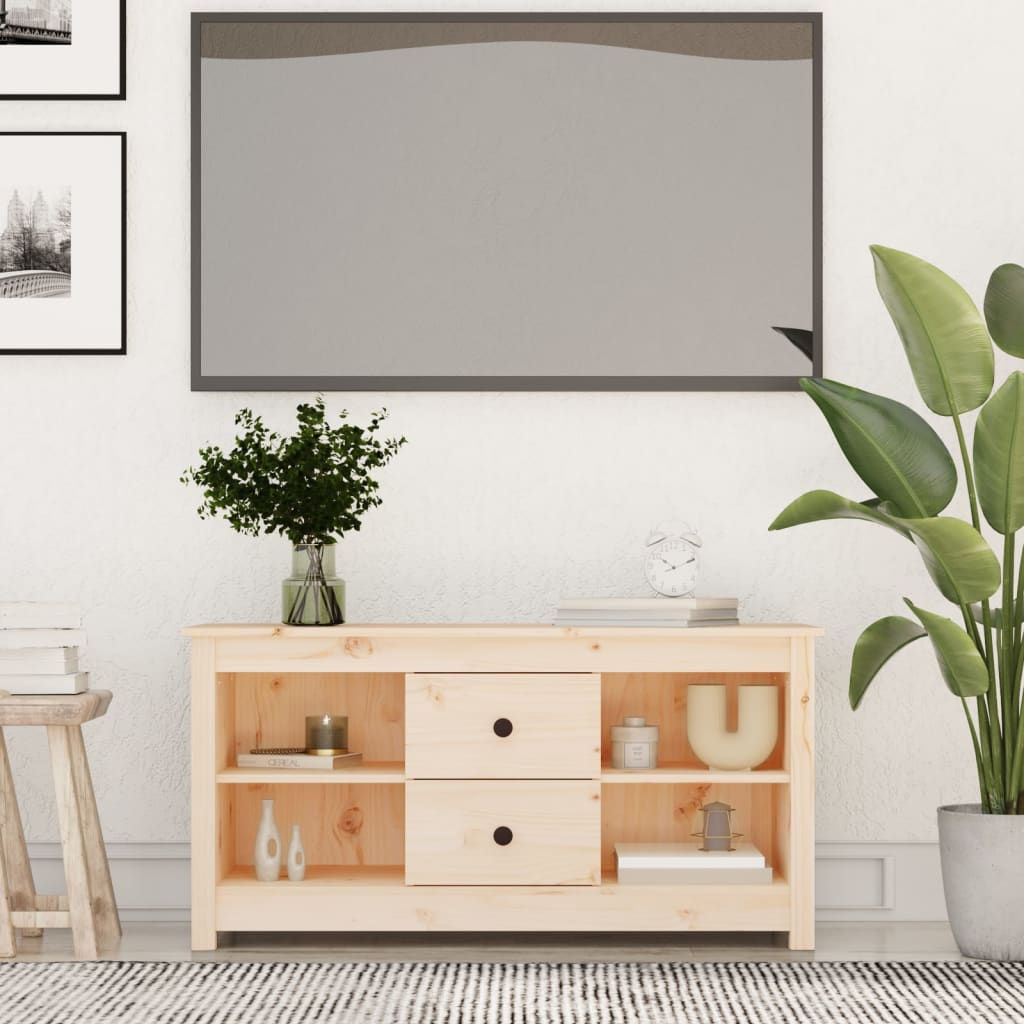 TV-Møbel Tre TV-benk heltre furu 103x36,5x52 cm