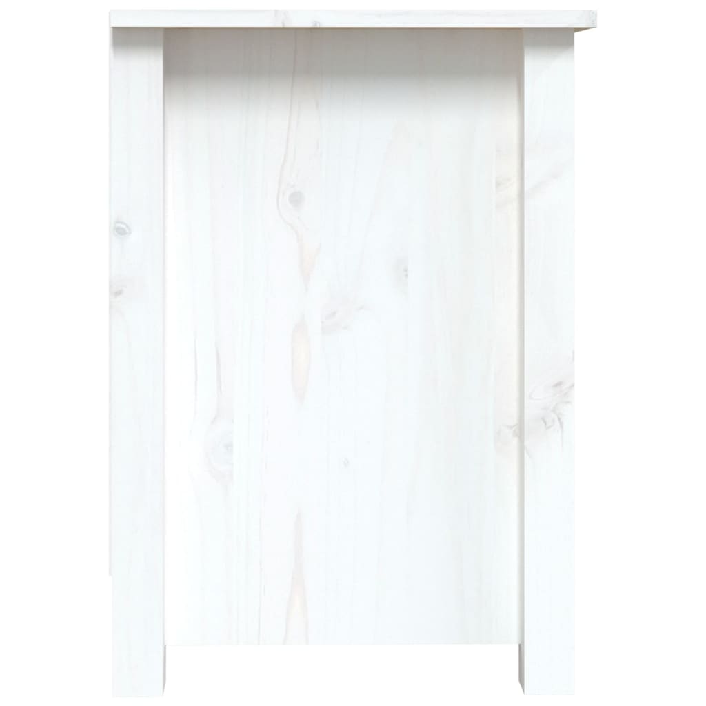 TV-Møbel Hvit TV-benk 103x36,5x52 cm heltre furu