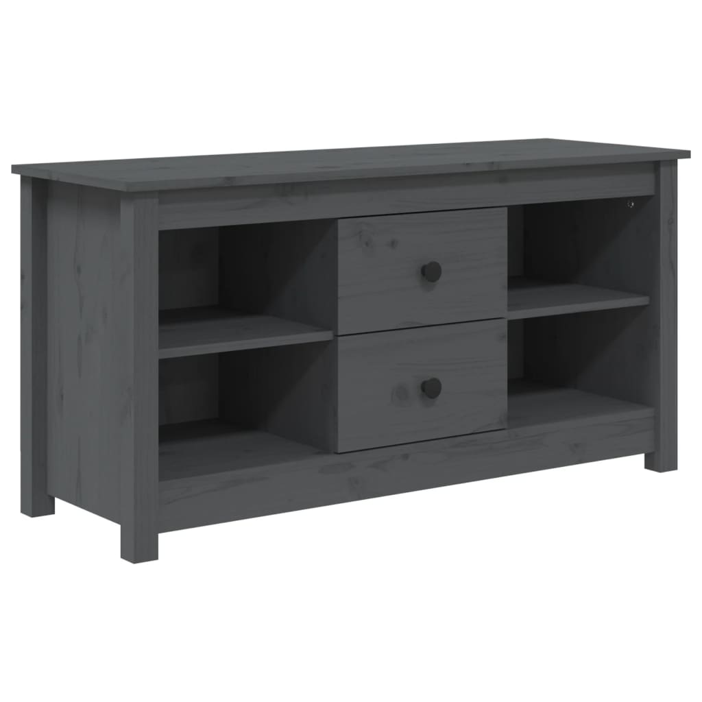 TV-Møbel Grå TV-benk 103x36,5x52 cm heltre furu
