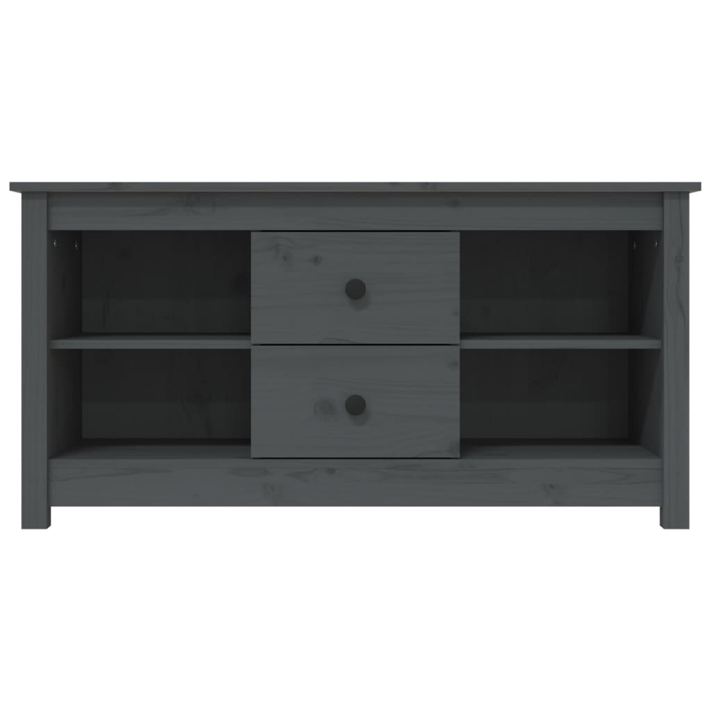 TV-Møbel Grå TV-benk 103x36,5x52 cm heltre furu