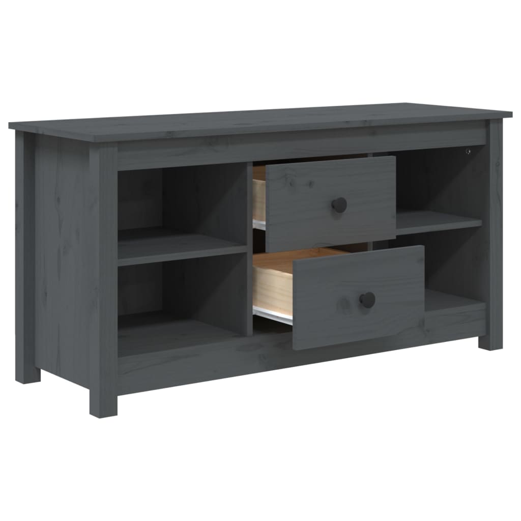 TV-Møbel Grå TV-benk 103x36,5x52 cm heltre furu