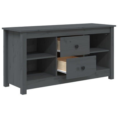TV-Møbel Grå TV-benk 103x36,5x52 cm heltre furu