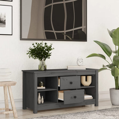 TV-Møbel Grå TV-benk 103x36,5x52 cm heltre furu