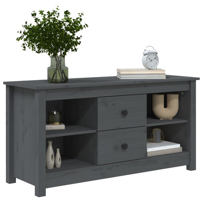 TV-Møbel Grå TV-benk 103x36,5x52 cm heltre furu