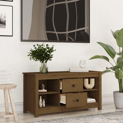 TV-Møbel Honningbrun TV-benk 103x36,5x52 cm heltre furu
