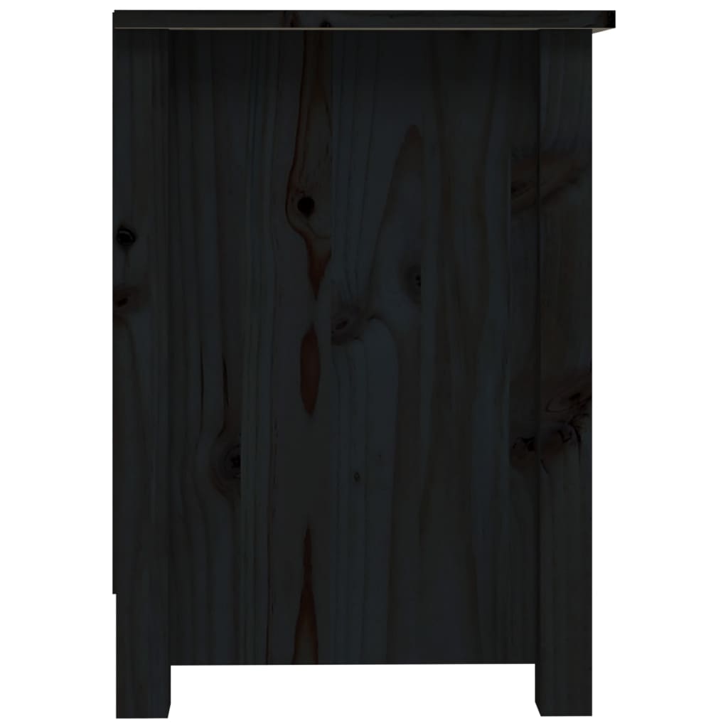 TV-Møbel Svart TV-benk 103x36,5x52 cm heltre furu