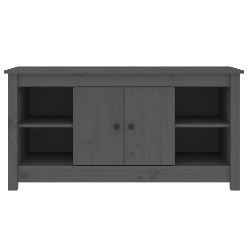 TV-Møbel Grå TV-benk 103x36,5x52 cm heltre furu