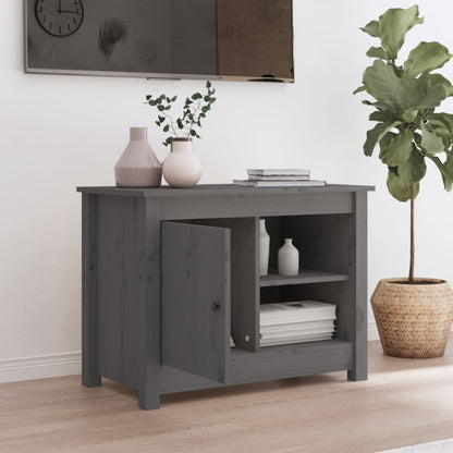 TV-Møbel Grå Tv-benk 70x36,5x52 cm heltre furu