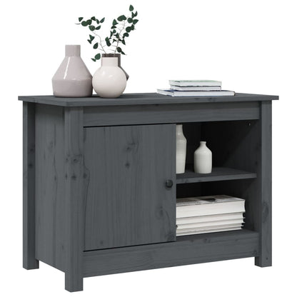 TV-Møbel Grå Tv-benk 70x36,5x52 cm heltre furu
