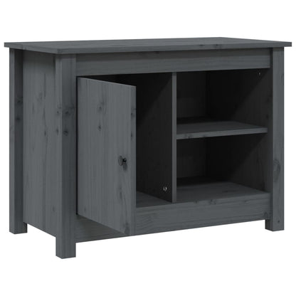 TV-Møbel Grå Tv-benk 70x36,5x52 cm heltre furu