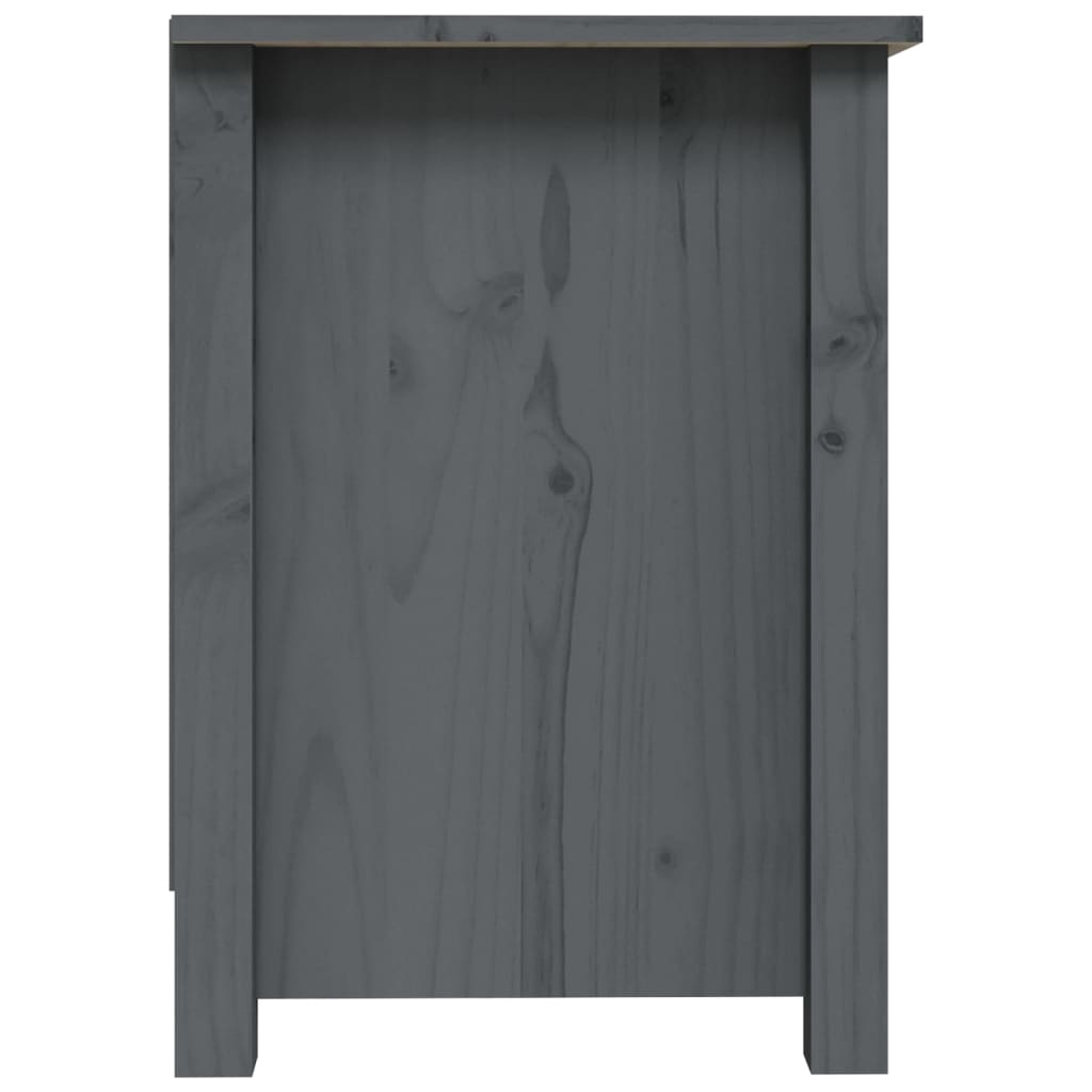 TV-Møbel Grå Tv-benk 70x36,5x52 cm heltre furu
