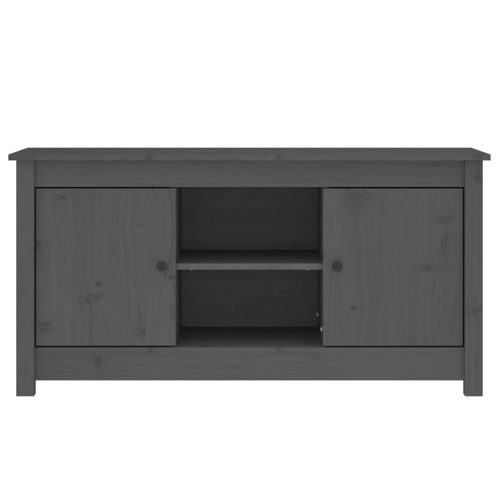 TV-Møbel Grå TV-benk 103x36,5x52 cm heltre furu