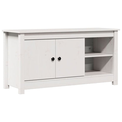 TV-Møbel Hvit TV-benk 103x36,5x52 cm heltre furu