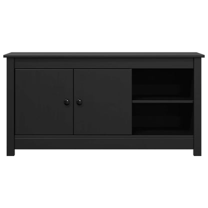 TV-Møbel Svart TV-benk 103x36,5x52 cm heltre furu