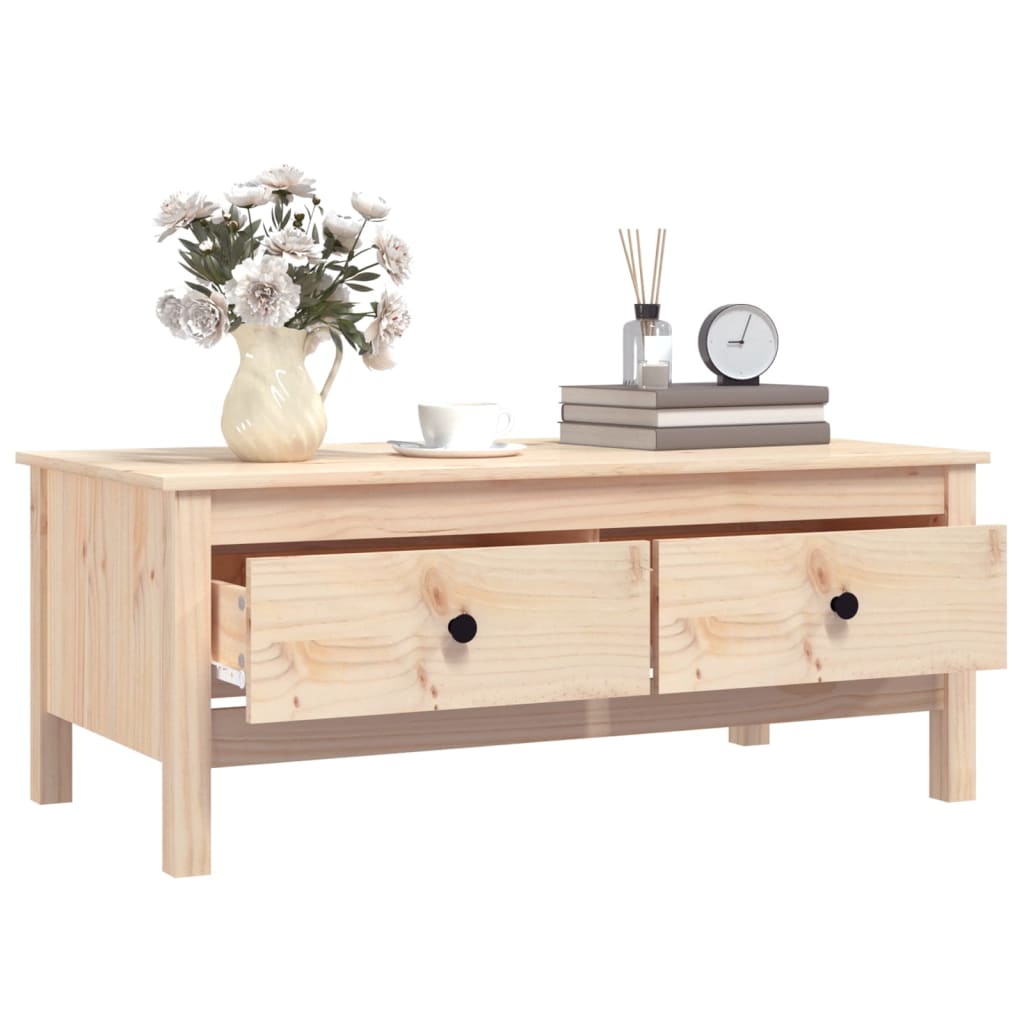 Salongbord Sofabord Tre heltre furu 100x50x40 cm