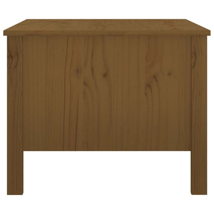 Salongbord Sofabord Tre heltre furu Honningbrun 100x50x40 cm