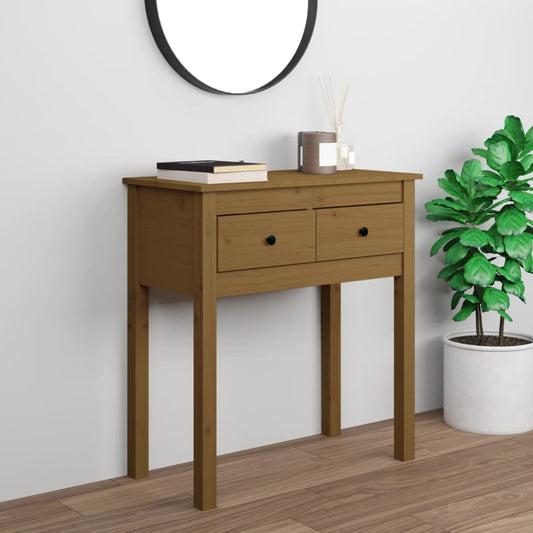 Kommode Honningbrun 70x35x75 cm heltre furu