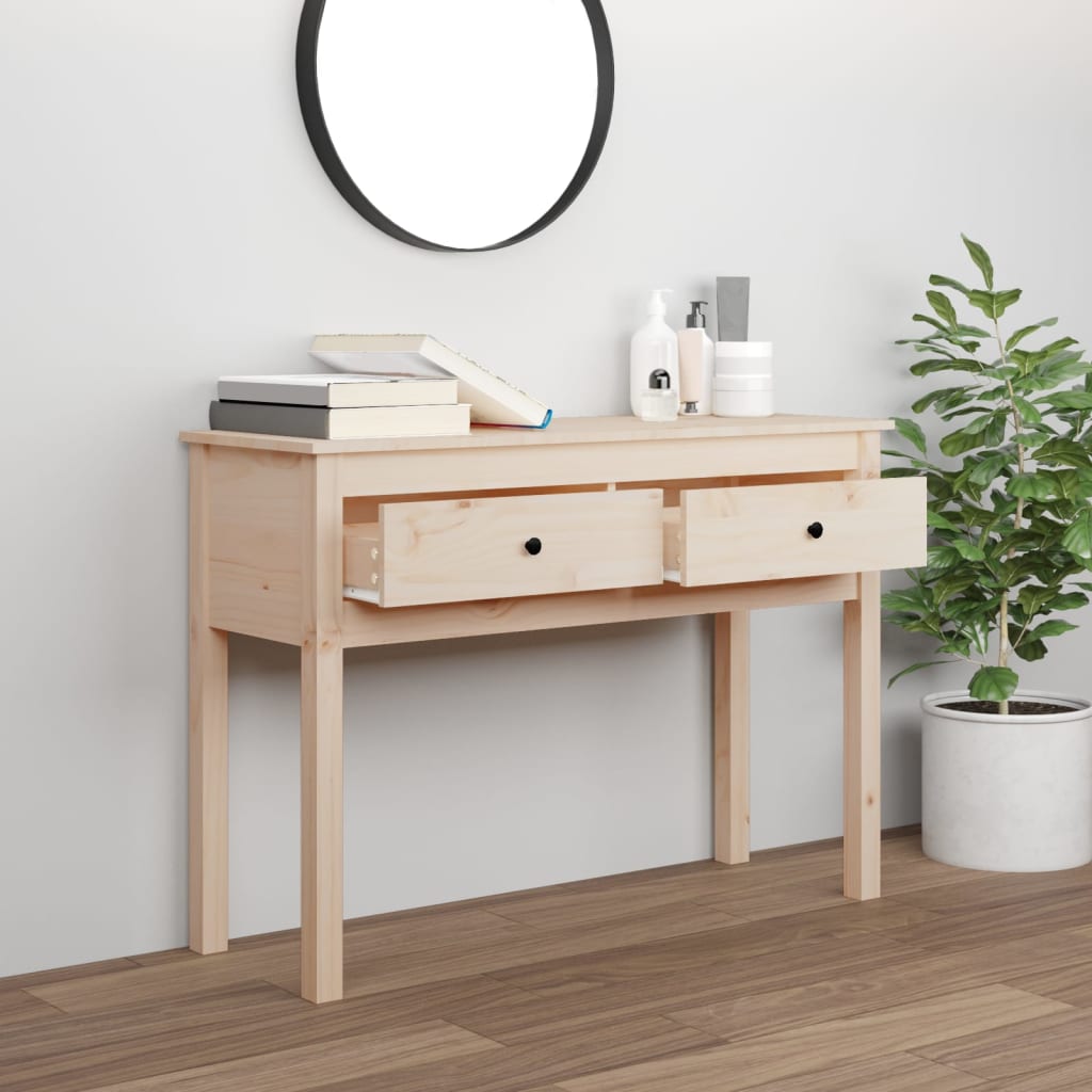 Avlastningsbord konsollbord Tre 100x35x75 cm heltre furu