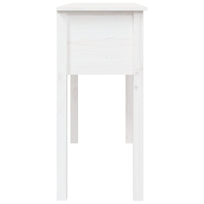 Avlastningsbord konsollbord Hvit 100x35x75 cm heltre furu