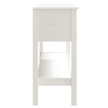 Avlastningsbord Konsollbord Hvit 100x35x75 cm heltre furu
