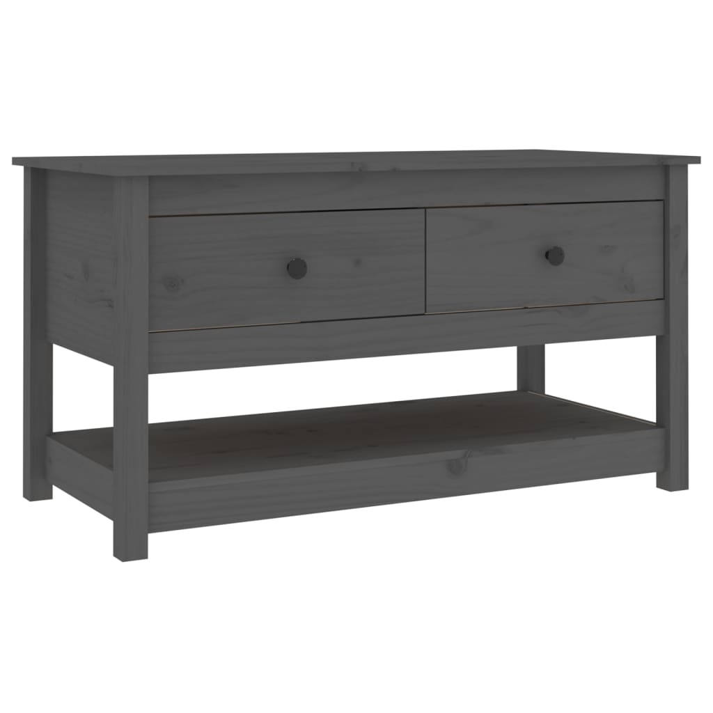Salongbord Sofabord Grå 102x49x55 cm heltre furu
