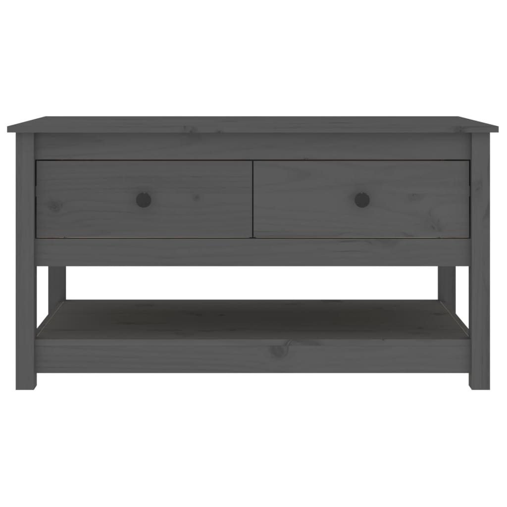 Salongbord Sofabord Grå 102x49x55 cm heltre furu