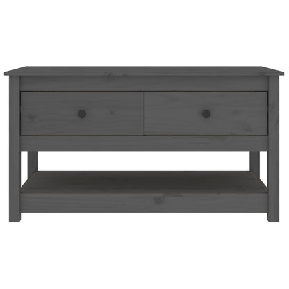 Salongbord Sofabord Grå 102x49x55 cm heltre furu