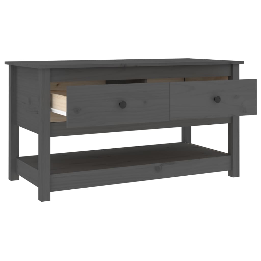 Salongbord Sofabord Grå 102x49x55 cm heltre furu