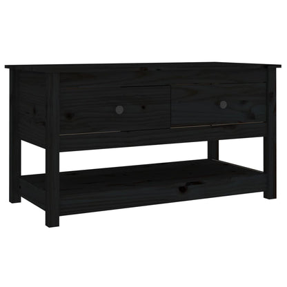 Salongbord Sofabord Svart 102x49x55 cm heltre furu