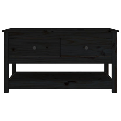 Salongbord Sofabord Svart 102x49x55 cm heltre furu