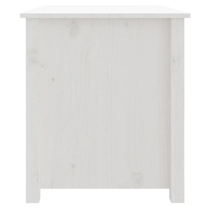 Salongbord Sofabord Hvit 71x49x55 cm heltre furu