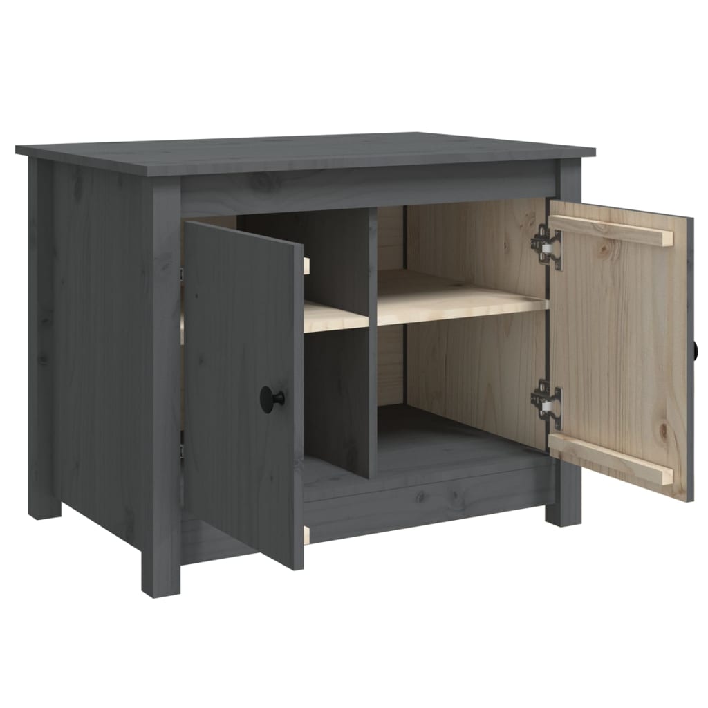 Salongbord Sofabord Grå 71x49x55 cm heltre furu