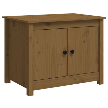 Salongbord Sofabord Tre heltre furu Honningbrun 71x49x55 cm