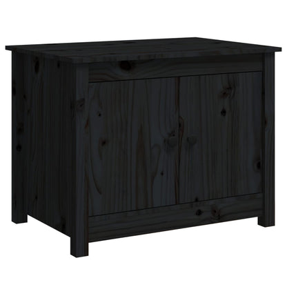 Salongbord Sofabord Svart 71x49x55 cm heltre furu