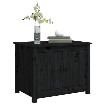 Salongbord Sofabord Svart 71x49x55 cm heltre furu