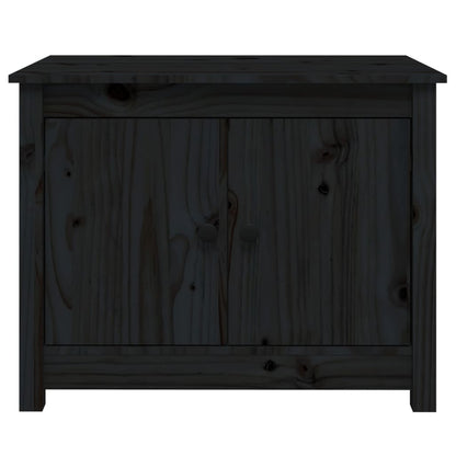 Salongbord Sofabord Svart 71x49x55 cm heltre furu