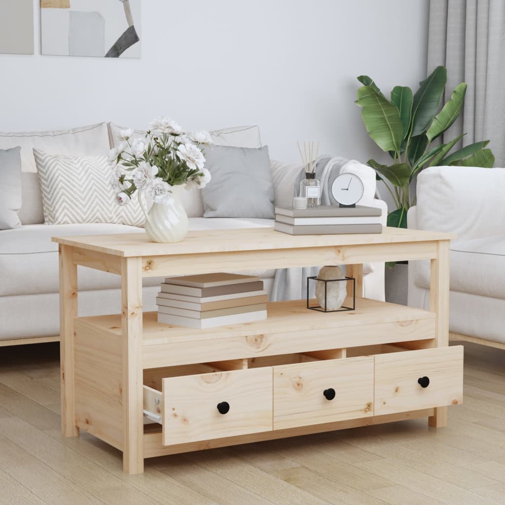 Salongbord Sofabord Tre 102x49x55 cm heltre furu