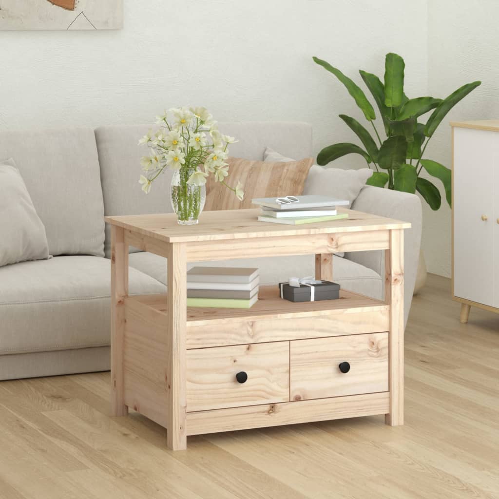 Salongbord Sofabord Tre heltre furu 71x49x55 cm