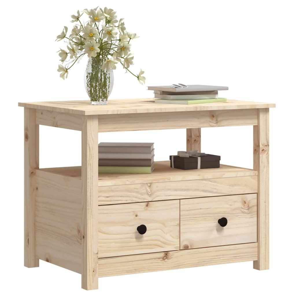 Salongbord Sofabord Tre heltre furu 71x49x55 cm