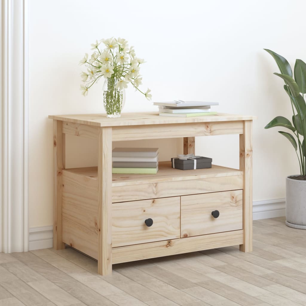 Salongbord Sofabord Tre heltre furu 71x49x55 cm