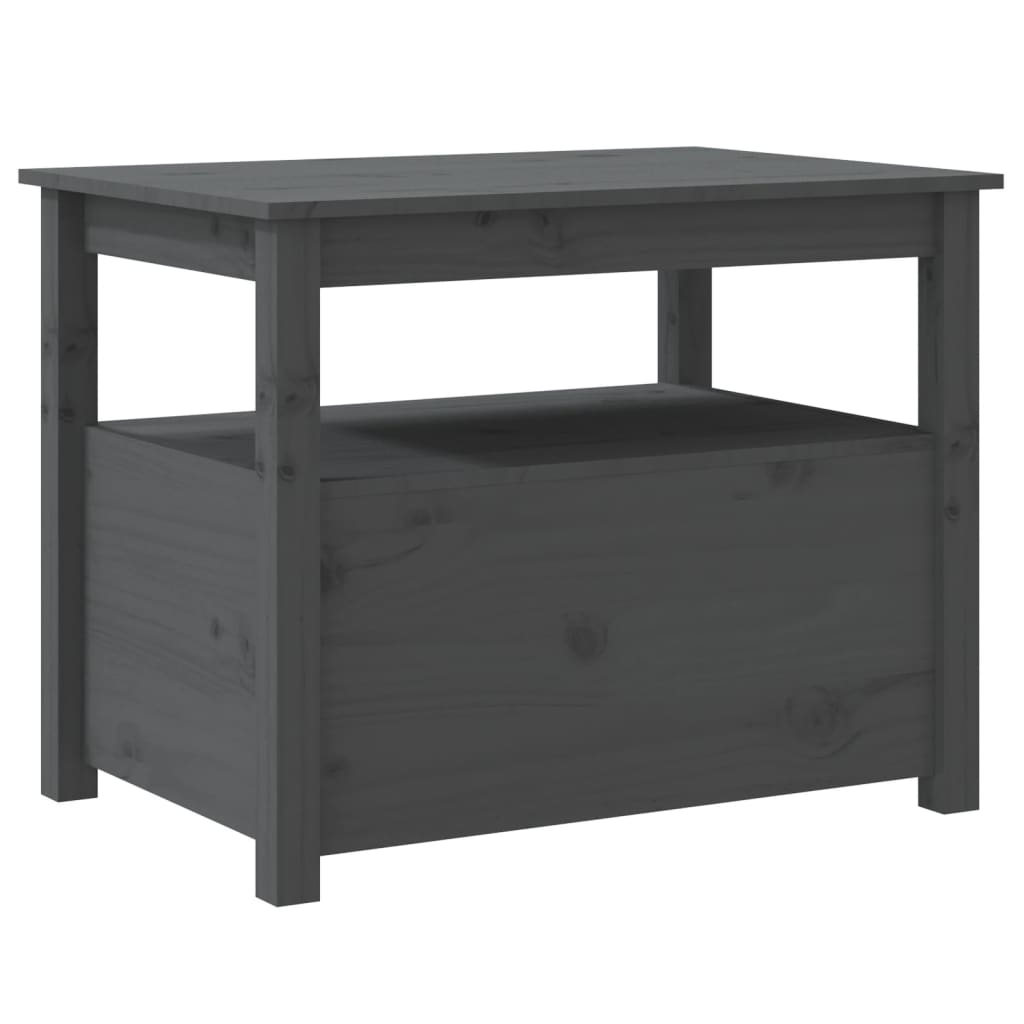 Salongbord Sofabord Grå 71x49x55 cm heltre furu