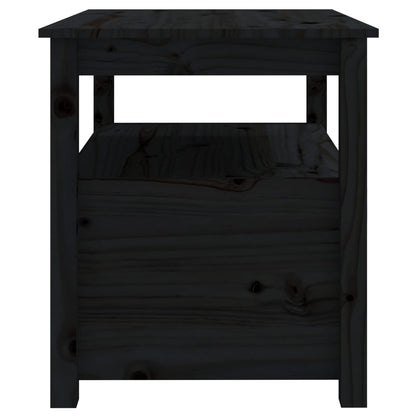 Salongbord Sofabord Svart 71x49x55 cm heltre furu