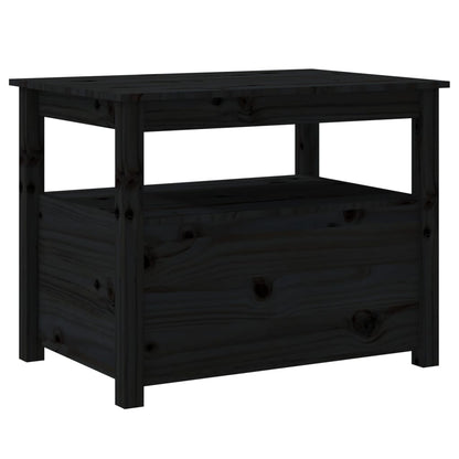 Salongbord Sofabord Svart 71x49x55 cm heltre furu